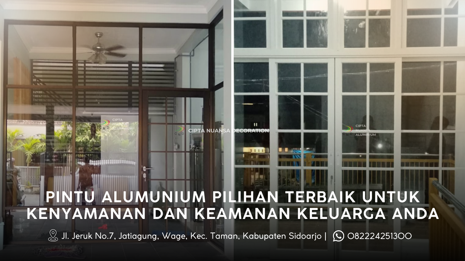 Pintu Alumunium Pilihan terbaik Untuk Kenyamanan dan Keamanan Keluarga Anda