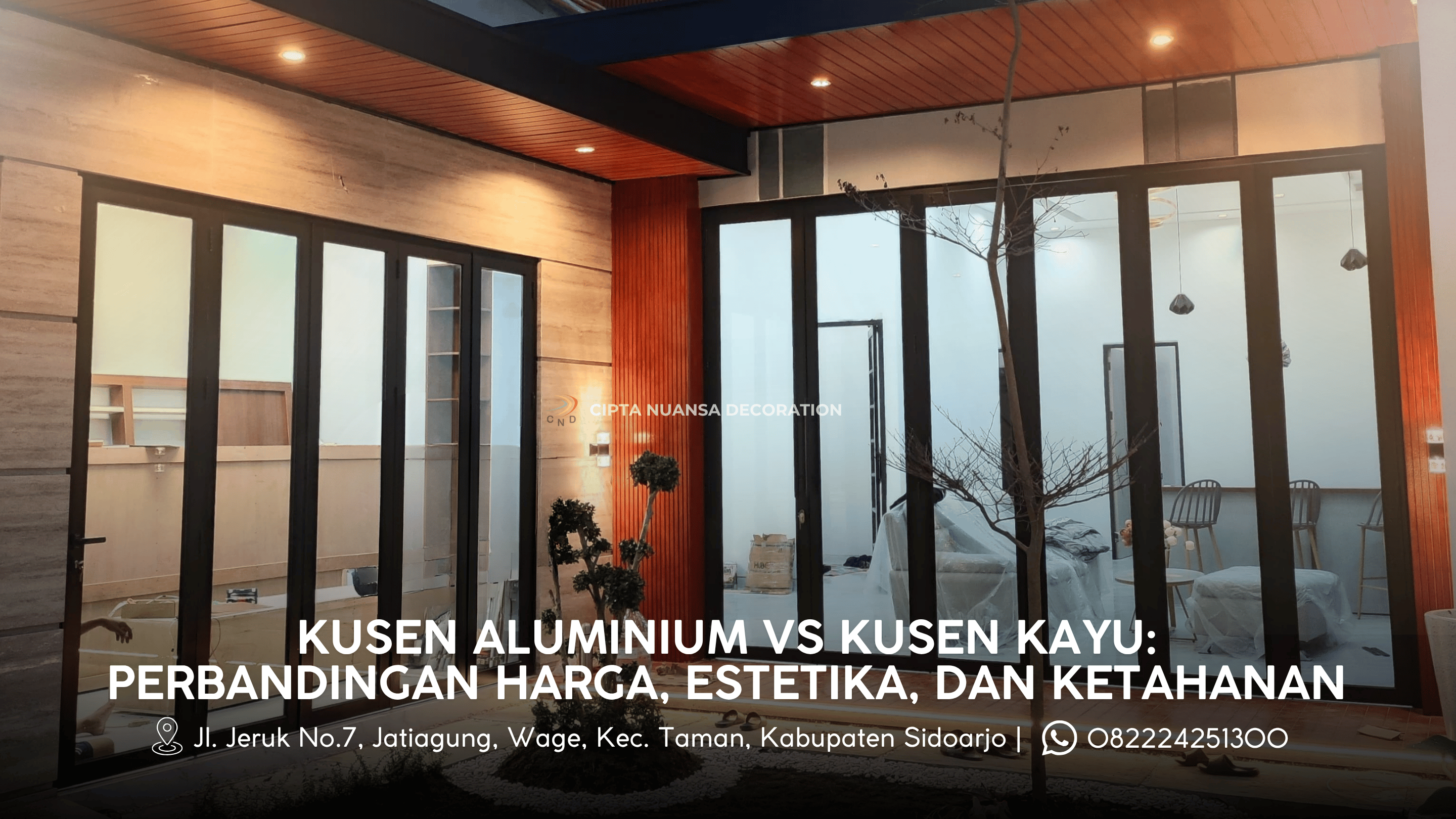 Kusen Aluminium vs Kusen Kayu: Perbandingan Harga, Estetika, dan Ketahanan