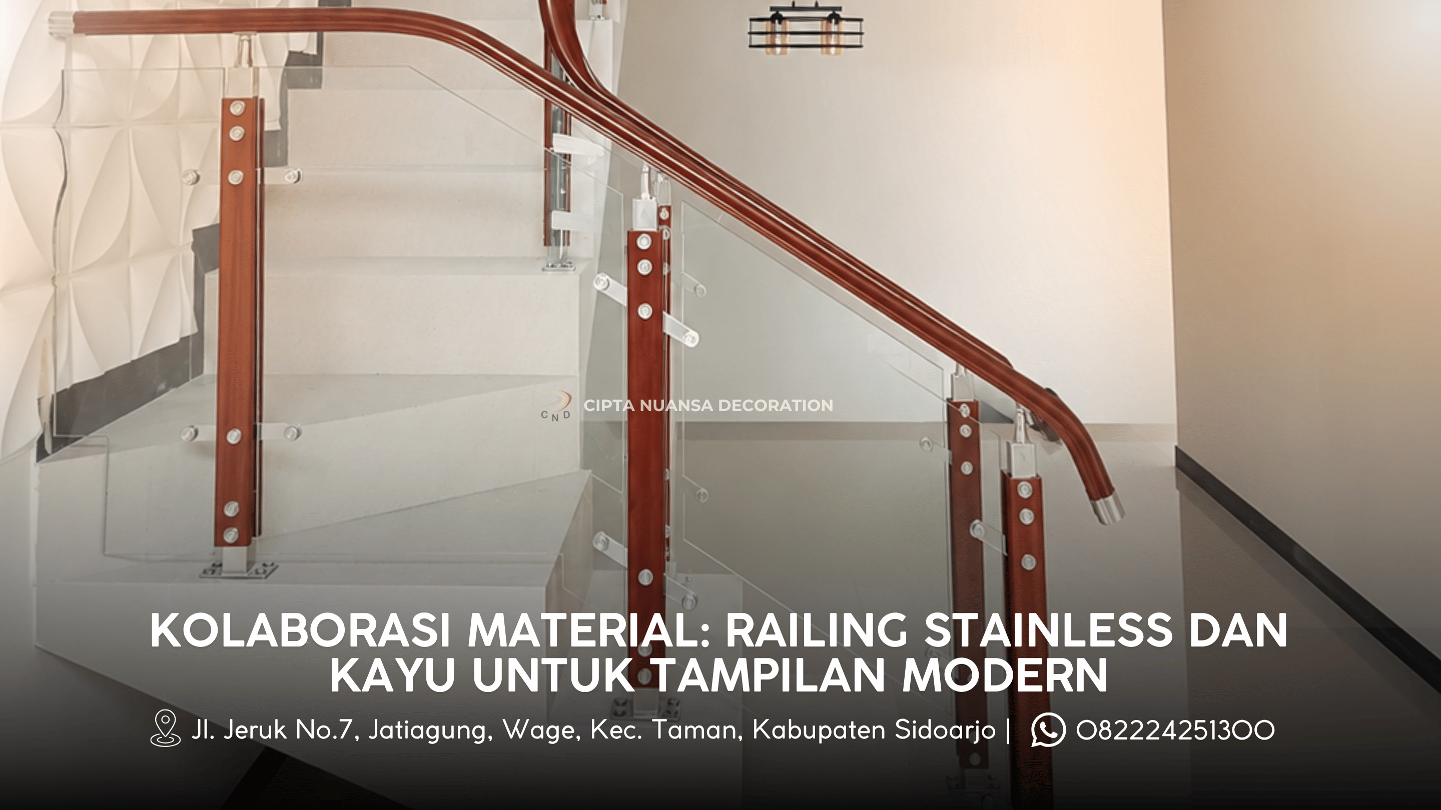 Kolaborasi Material: Railing Stainless dan Kayu untuk Tampilan Modern
