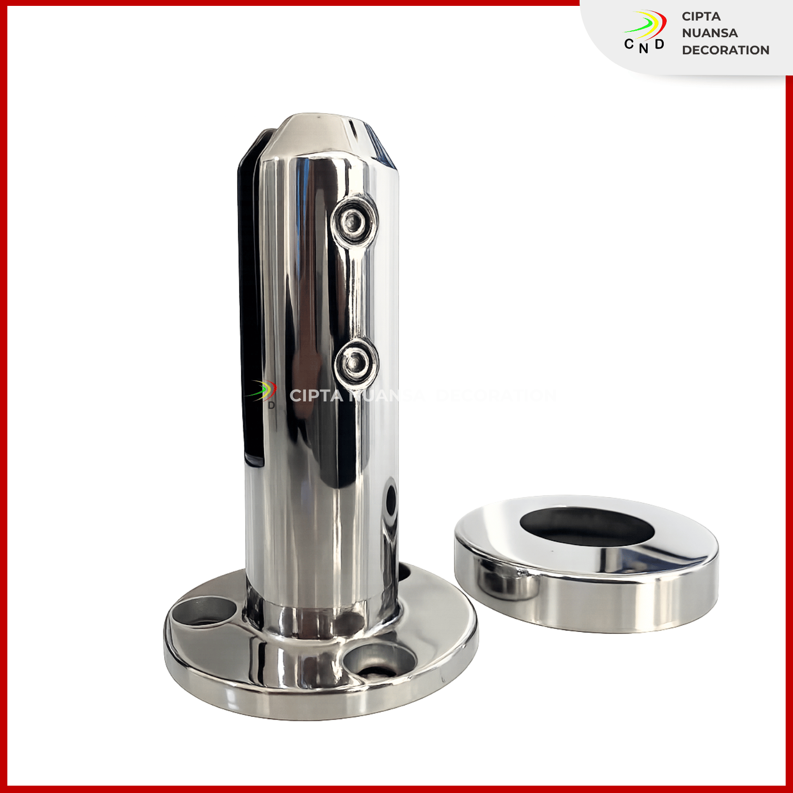 Spigot Kaca Bulat Stainless