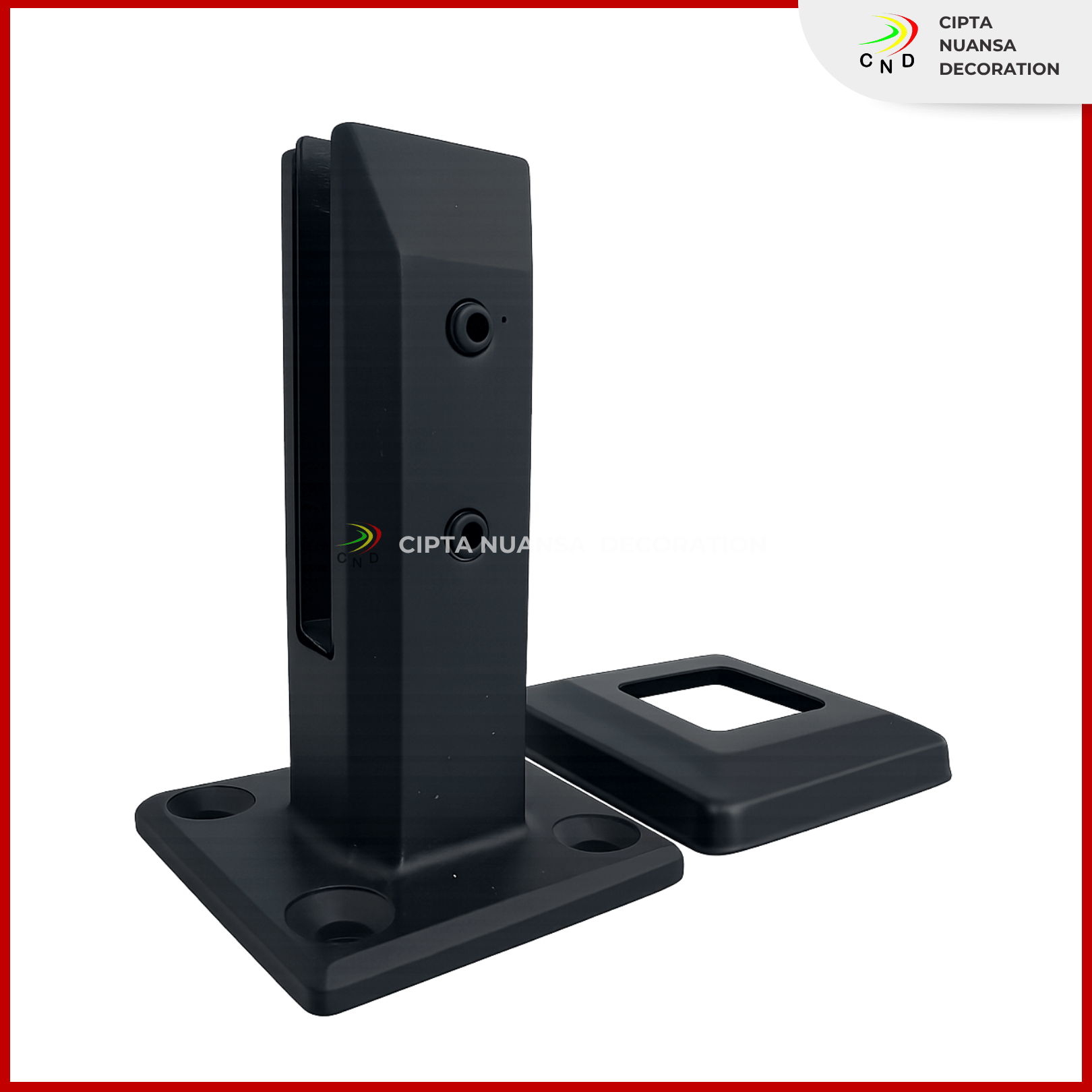 Spigot Kaca Hitam Doff